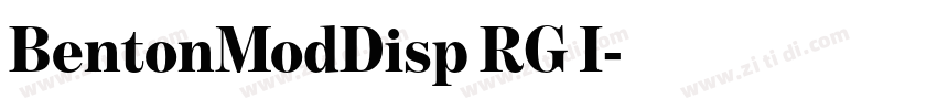 BentonModDisp RG I字体转换